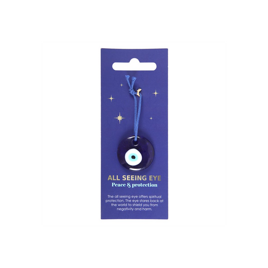 Glass All Seeing Eye Protection Charm