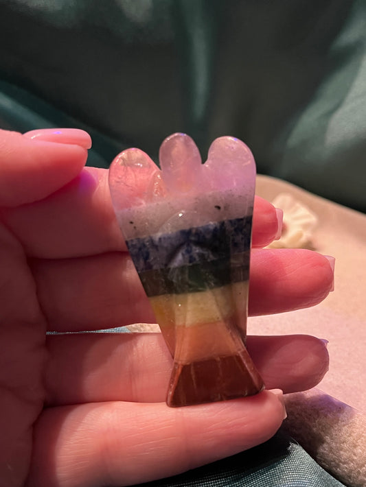 Banded Chakra Pocket Angel