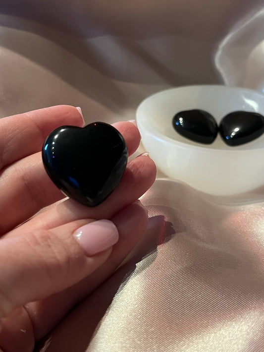 Black Obsidian Mini Heart