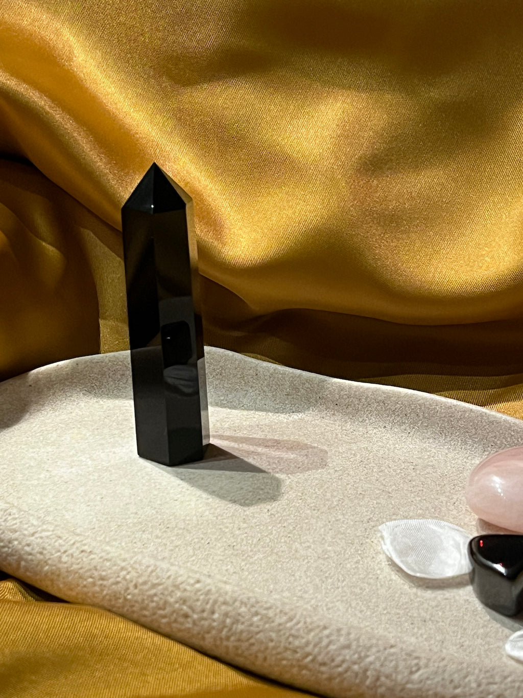 Black Obsidian Free-Standing Point