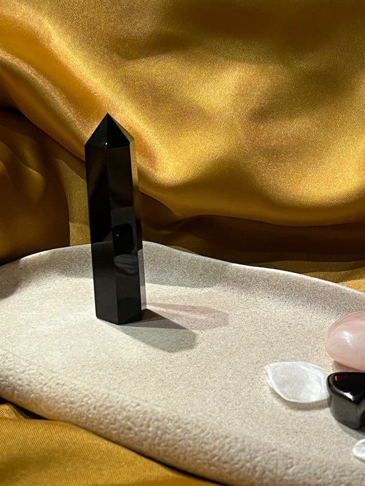 Black Obsidian Free-Standing Point