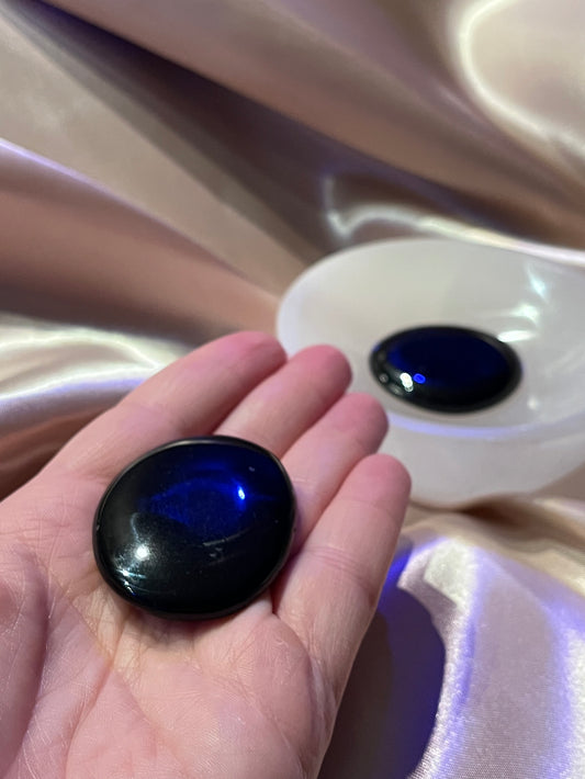 Black Obsidian Worry Stone