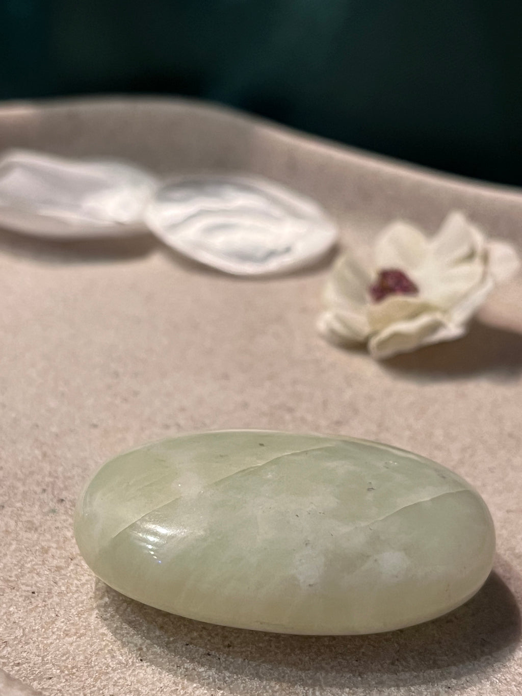 New Jade (Serpentine) Worry Stone