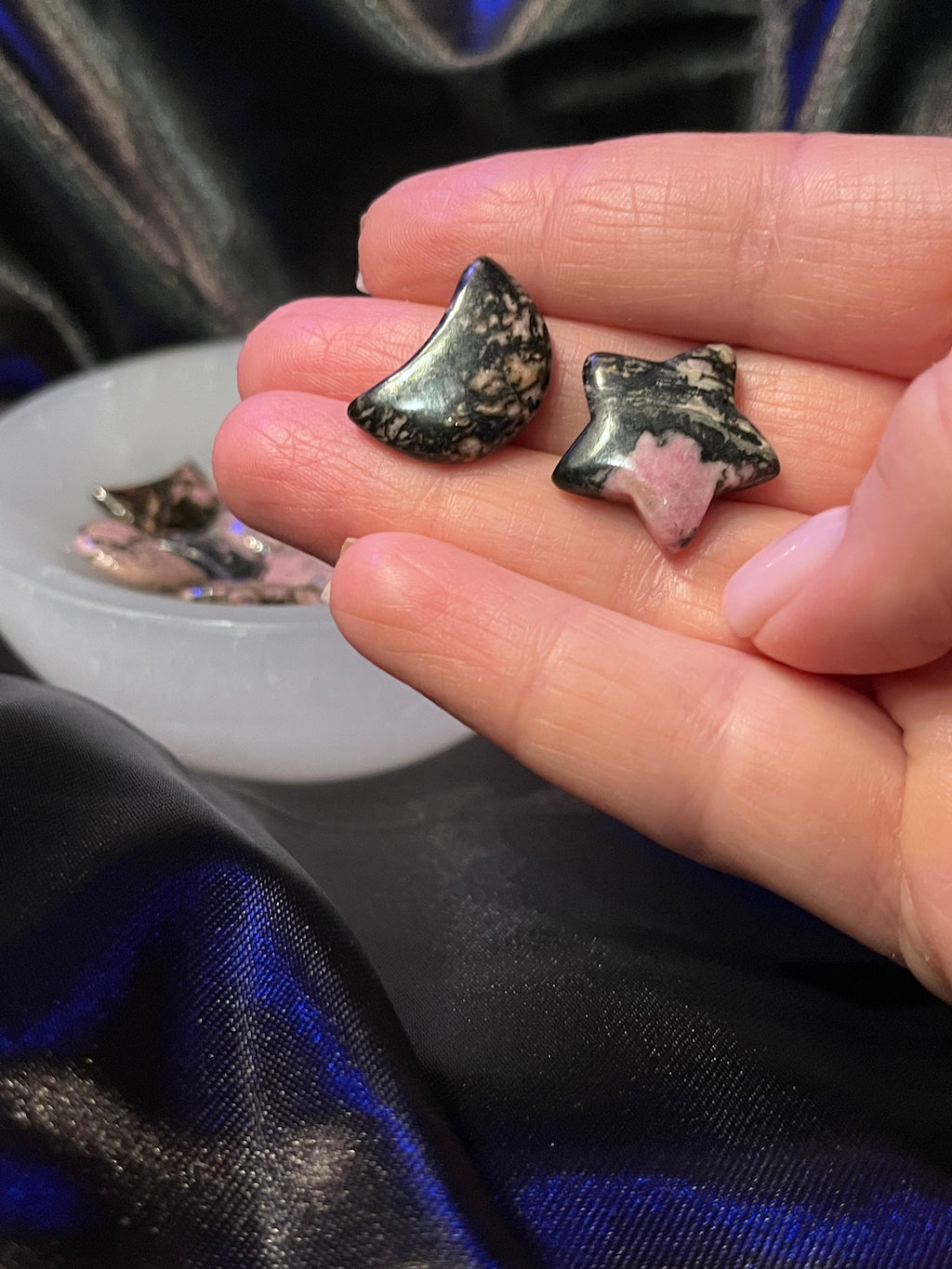 Rhodonite Healing Mini Moon