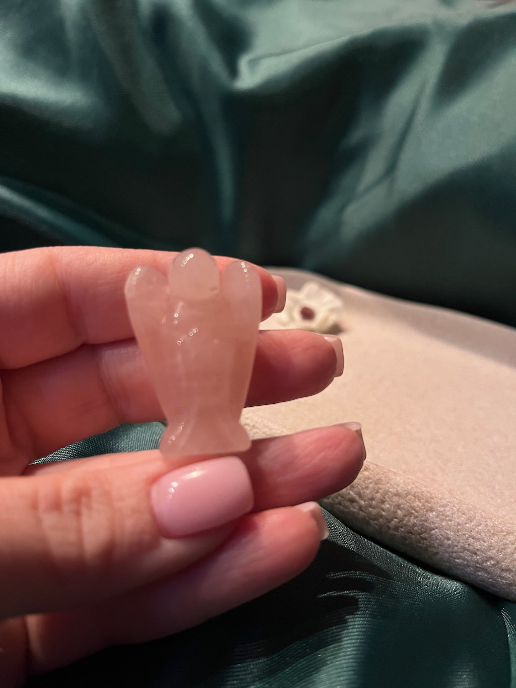 Rose Quartz Pocket Angel