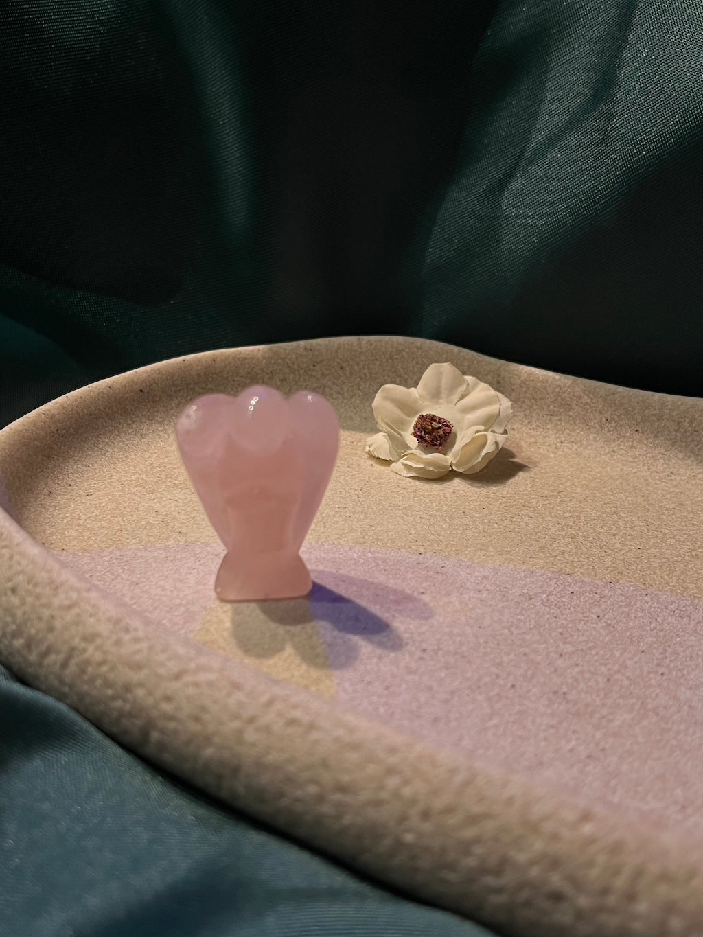 Rose Quartz Pocket Angel