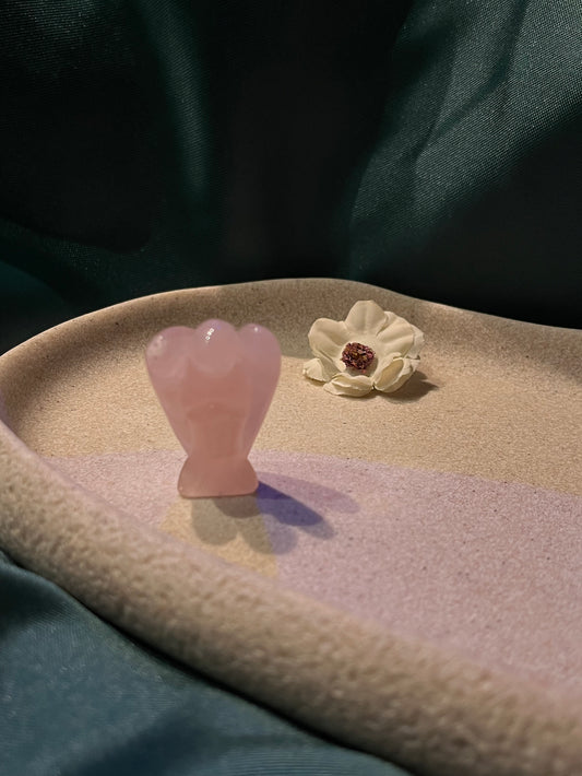 Rose Quartz Pocket Angel