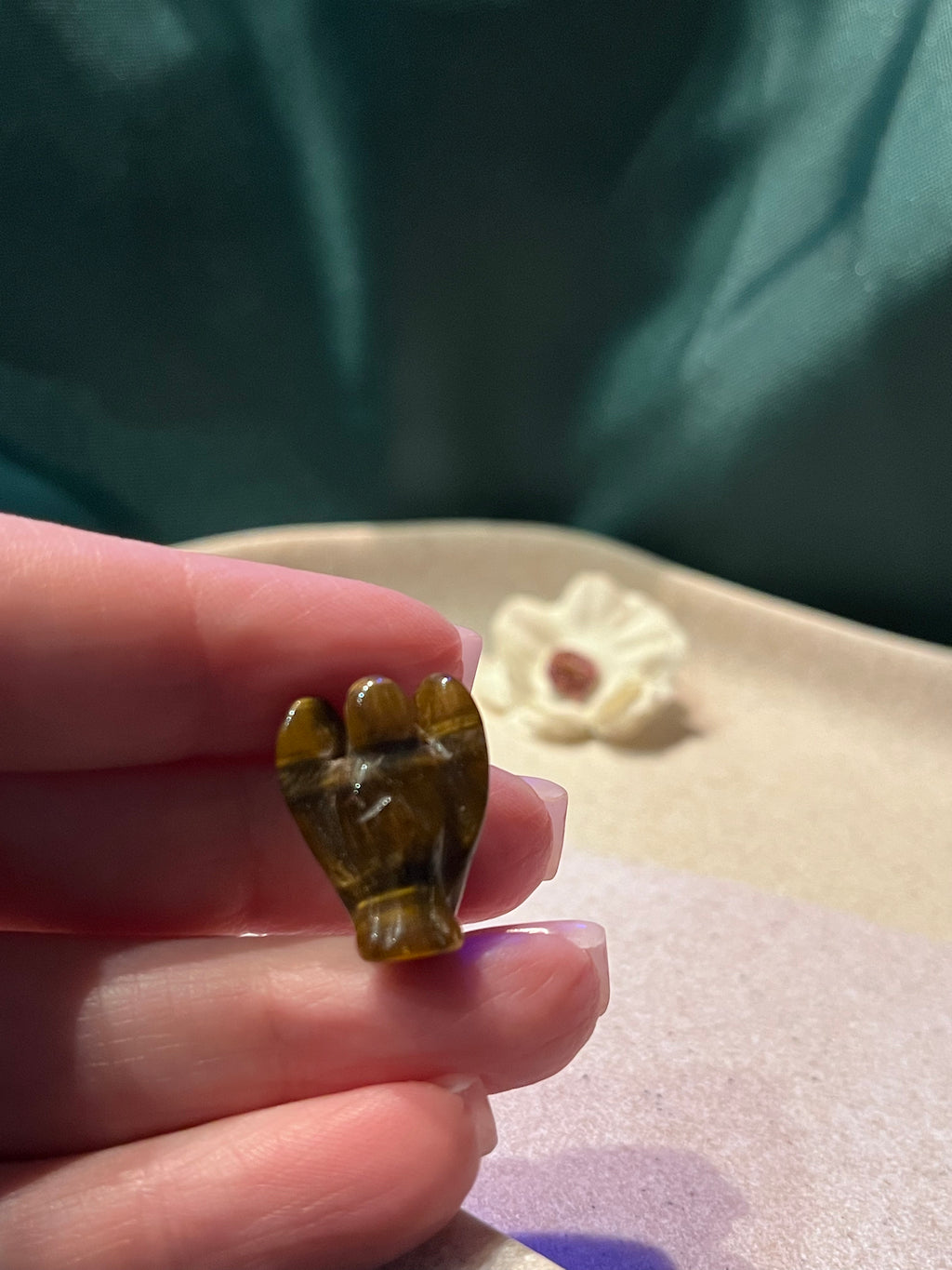 Tiger's Eye Mini Pocket Angel