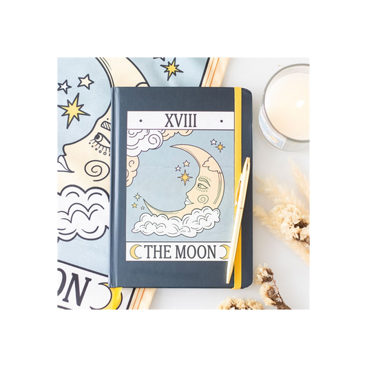 The Moon Vintage Tarot A5 Notebook