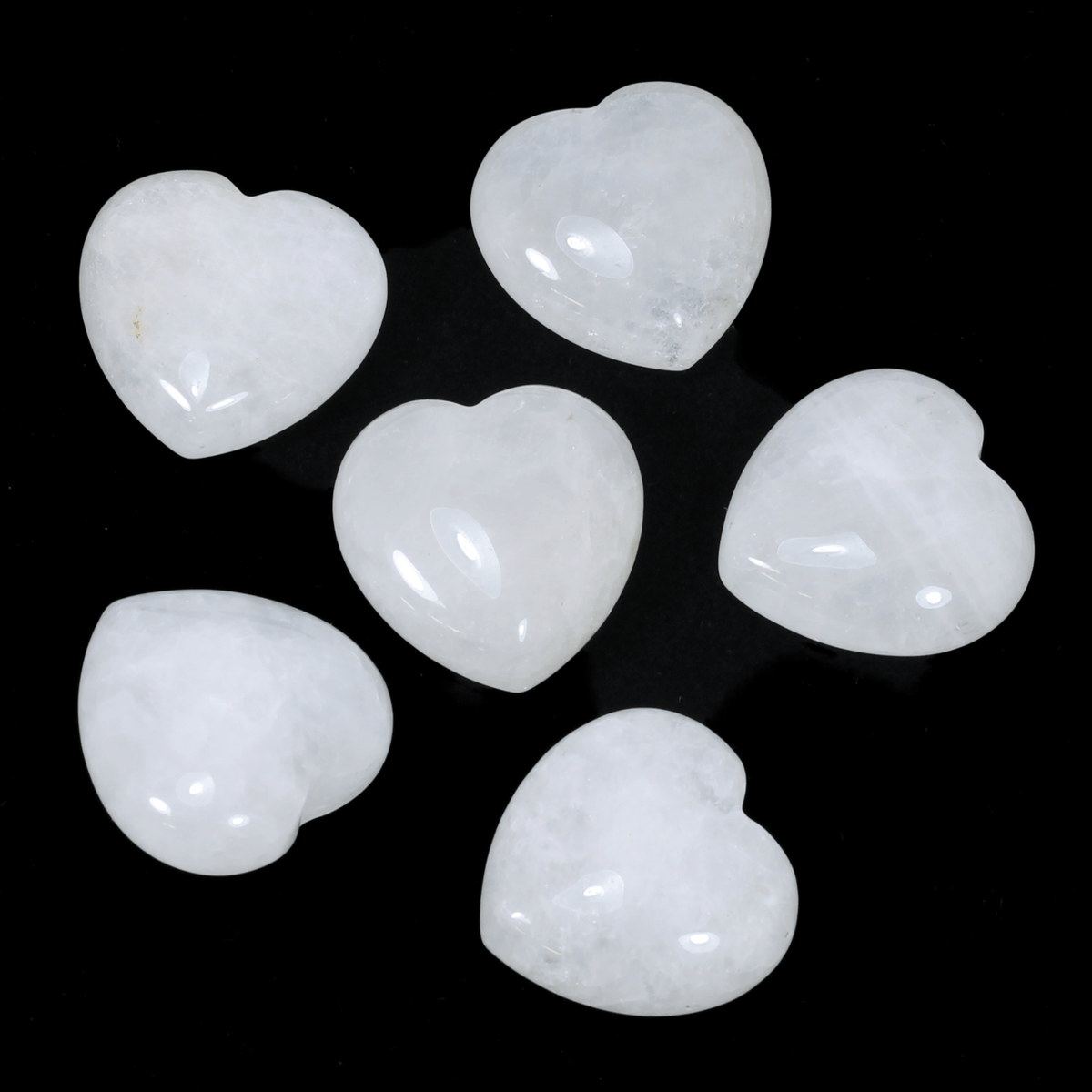 Heart shaped clear quartz